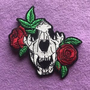 Skull and Rose Patch